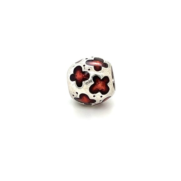 Pandora Red Enamel Butterfly Charm - Picture 1 of 3